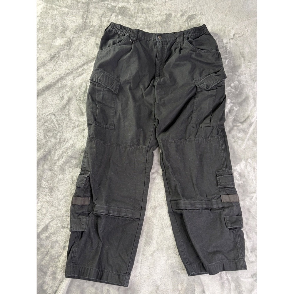 Woolrich Elite Series Tactical Pants Mens 38x27 Black Elastic Waist
